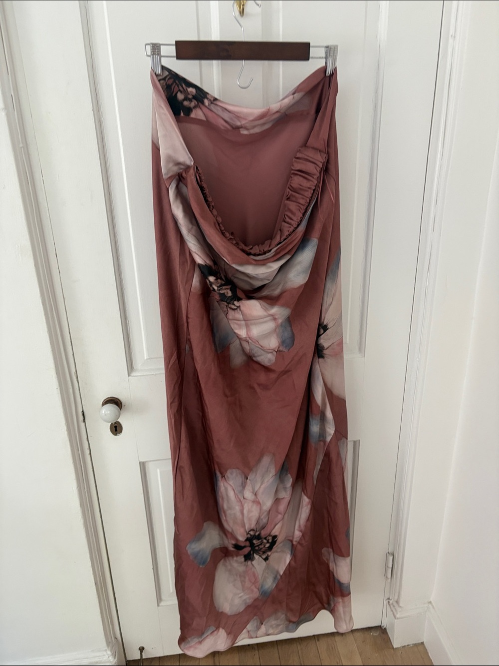 Mango Mauve Floral Slip Maxi Dress - Picture 2 of 3